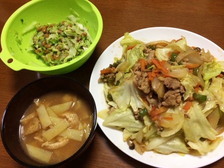 時間が無い時の…肉野菜炒め