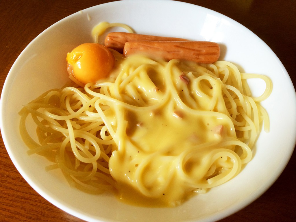 レシピを極限まで簡素化した…スパゲティカルボナーラ